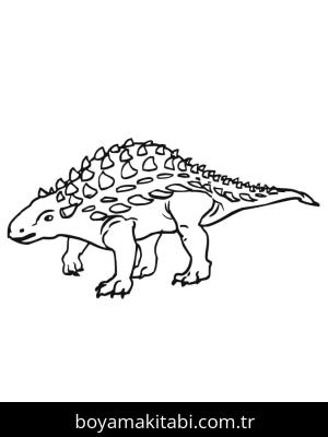 Ankylosaurus Dinazor boyama sayfası,  coloring page, , Ankylosaurus Ankylosaurid Dinosaur