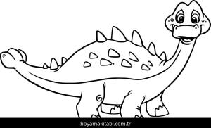 Ankylosaurus Dinazor boyama sayfası,  coloring page, , Ankylosaurus Dinosaurus Cartoon