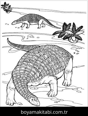 Ankylosaurus Dinazor Boyama