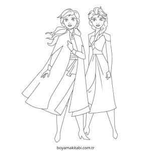 Anna boyama sayfası – PDF indir, sevimli karakter