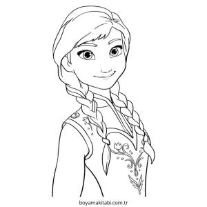 Anna boyama sayfası – boyama etkinliği, çocuk aktivitesi