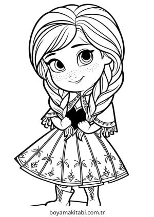 Anna boyama sayfası – eğitici aktivite, yaratıcılık