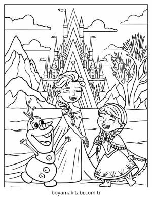 Anna boyama sayfası – yaratıcılık, eğlenceli etkinlik