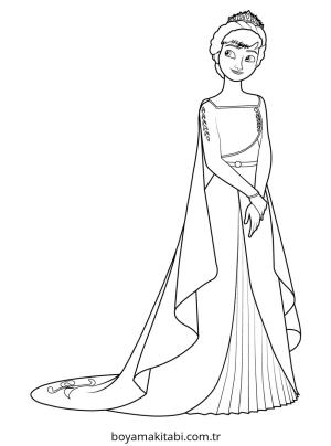 Anna boyama sayfası – renkli çizimler, okul öncesi