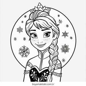 Anna boyama sayfası – boyama etkinliği, çocuk aktivitesi