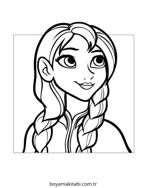 Anna boyama sayfası – okul öncesi, evde etkinlik