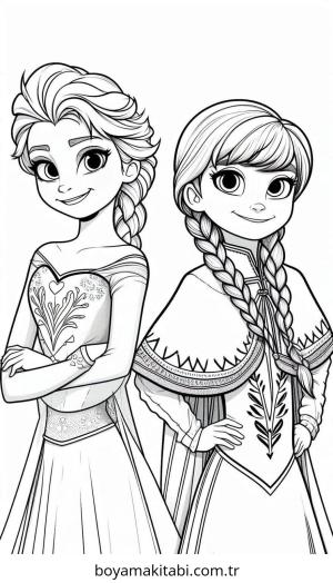 Anna boyama sayfası – yaratıcılığı geliştirir, keyifli zaman