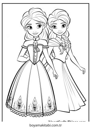 Anna boyama sayfası – kolay boyama, eğitici aktivite