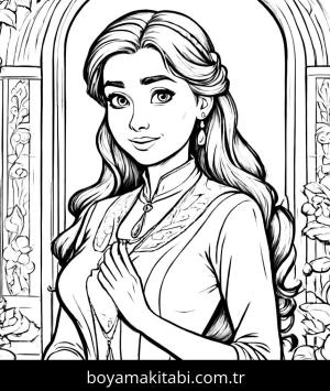 Anna boyama sayfası,  coloring page, , 