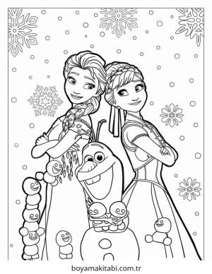 Anna boyama sayfası – çocuk aktivitesi, PDF indir