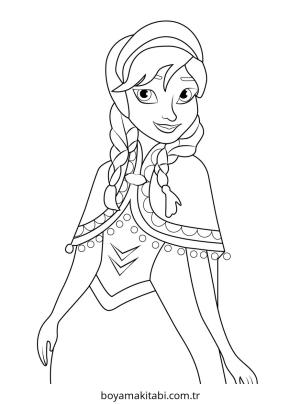 Anna boyama sayfası – kolay boyama, eğitici aktivite