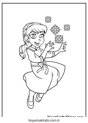 Anna boyama sayfası – el becerilerini geliştirir, boyama çalışması