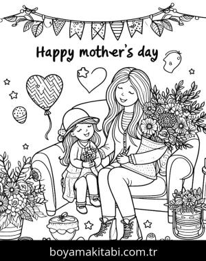 Anneler Günü boyama sayfası,  coloring page, , 