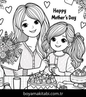 Anneler Günü boyama sayfası,  coloring page, , 