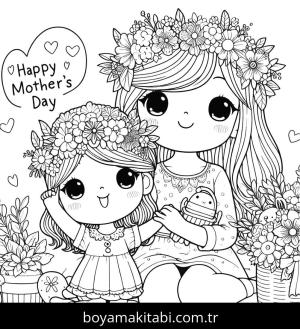 Anneler Günü boyama sayfası,  coloring page, , 