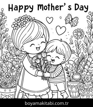 Anneler Günü boyama sayfası,  coloring page, , 