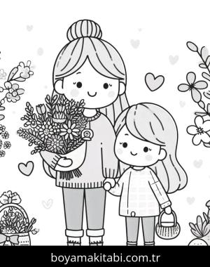Anneler Günü boyama sayfası,  coloring page, , 