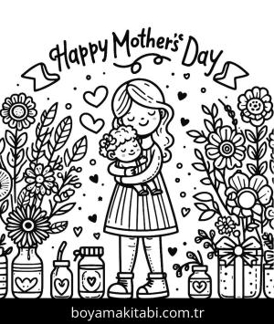 Anneler Günü boyama sayfası,  coloring page, , 