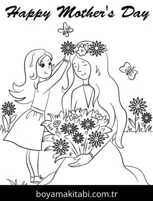 Anneler Günü Boyama