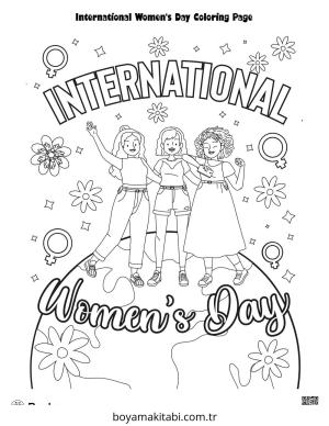 Anneler Günü boyama sayfası – çocuklar için, çizgi film temalı