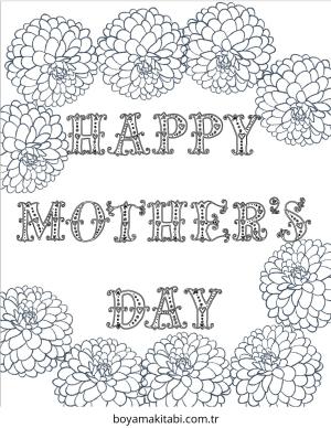 Anneler Günü boyama sayfası – yaratıcılık, eğlenceli etkinlik