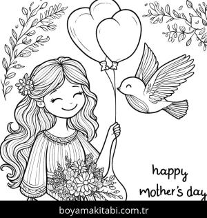 Anneler Günü boyama sayfası,  coloring page, , 