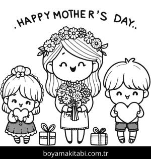 Anneler Günü boyama sayfası,  coloring page, , 