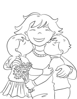 Anneler Günü boyama sayfası,  coloring page, Anne Sen En Iyisisin, 