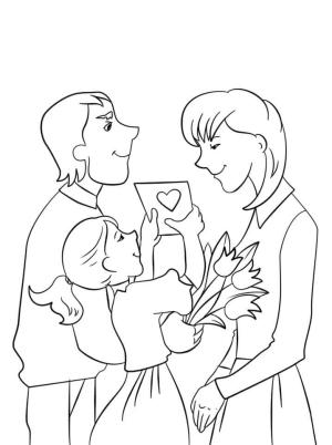 Anneler Günü boyama sayfası,  coloring page, Anneler Günü için, 