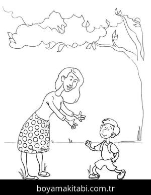 Anneler Günü Boyama