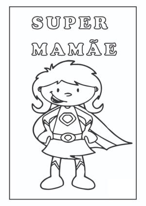 Anneler boyama sayfası,  coloring page, Süper anne, 