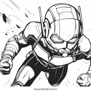 Ant Man boyama sayfası – el becerilerini geliştirir, boyama çalışması
