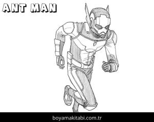Ant Man boyama sayfası – sevimli karakter, sanatsal çalışma