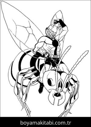 Ant Man boyama sayfası – eğitici aktivite, yaratıcılık