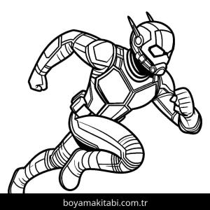 Ant Man boyama sayfası – eğlenceli etkinlik, el becerilerini geliştirir