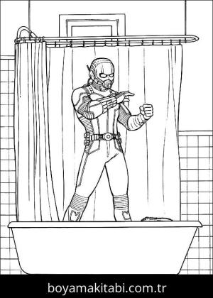 Ant Man boyama sayfası – evde etkinlik, ücretsiz yazdır