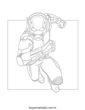 Ant Man boyama sayfası – eğitici aktivite, yaratıcılık