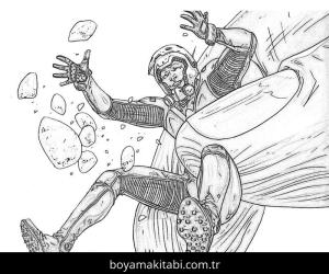 Ant Man boyama sayfası – kolay boyama, eğitici aktivite