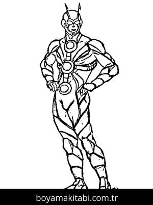 Ant Man boyama sayfası – çocuk aktivitesi, PDF indir