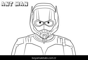 Ant Man boyama sayfası – PDF indir, sevimli karakter