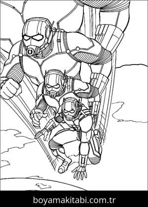 Ant Man boyama sayfası – yaratıcılığı geliştirir, keyifli zaman