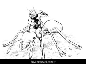 Ant Man boyama sayfası – okul öncesi, evde etkinlik