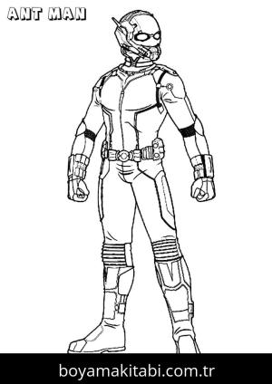 Ant Man boyama sayfası – boyama çalışması, yaratıcılığı geliştirir