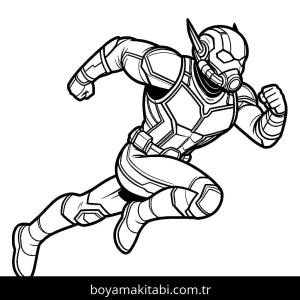 Ant Man boyama sayfası – keyifli zaman, renkli çizimler