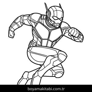 Ant Man boyama sayfası – çocuklar için, çizgi film temalı