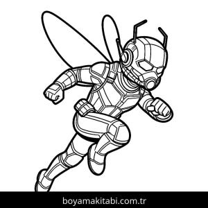 Ant Man boyama sayfası – kolay boyama, eğitici aktivite