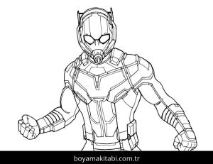 Ant Man boyama sayfası – PDF indir, sevimli karakter