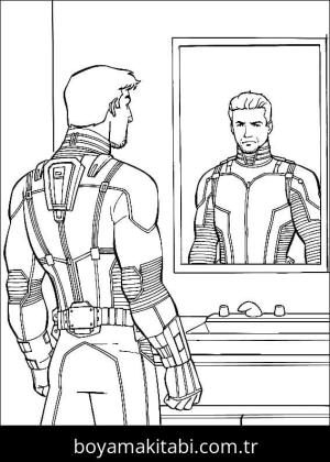 Ant Man boyama sayfası – çocuk aktivitesi, PDF indir