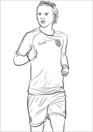 Antoine Griezmann boyama sayfası,  coloring page, Antoine Griezmann Seviyorum, 