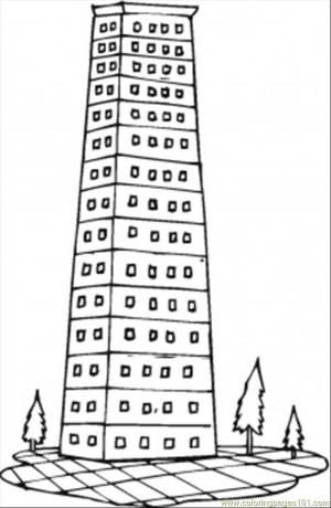 Apartman boyama sayfası,  coloring page, Uzun Daire, 